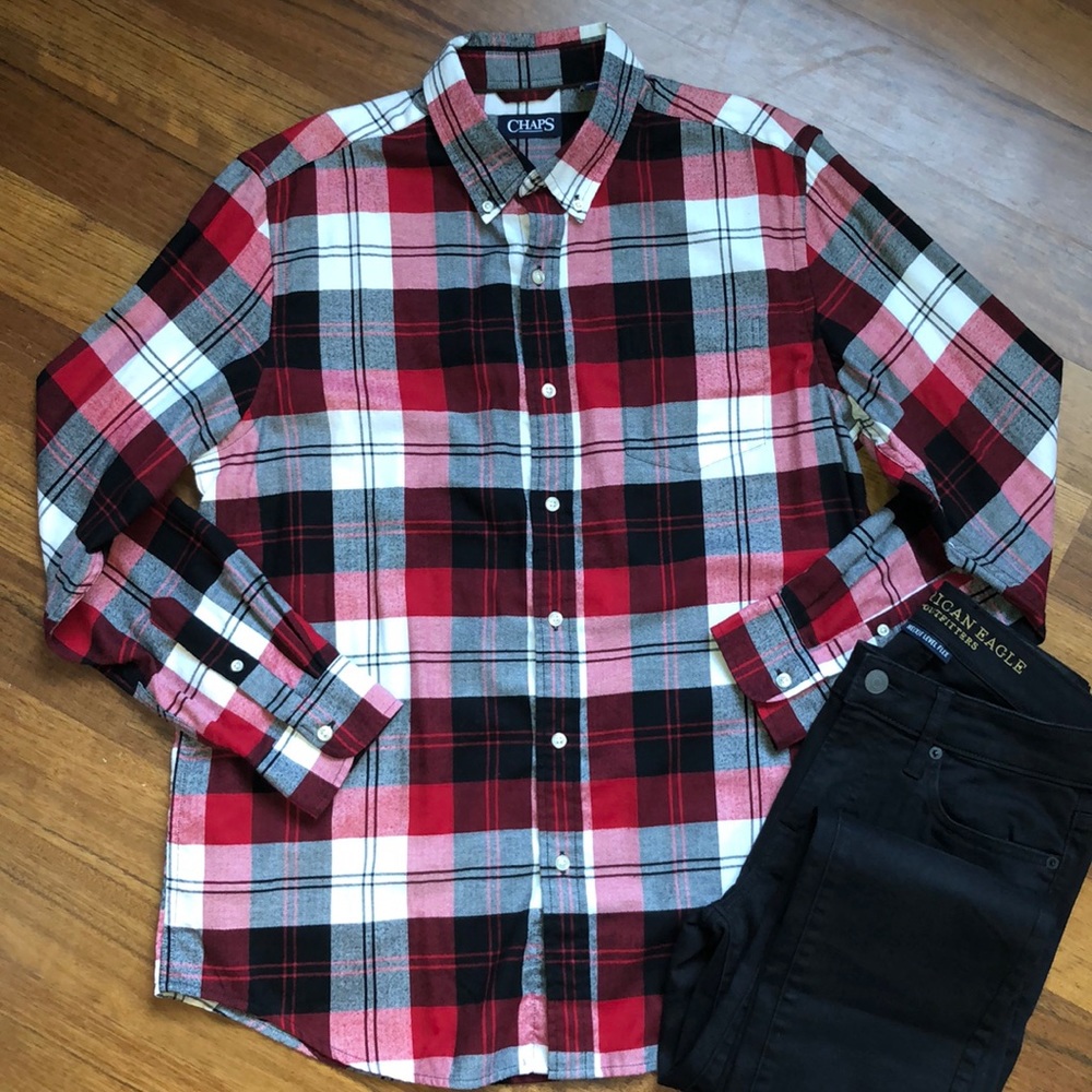 Chaps Men’s Plaid Flannel Shirt